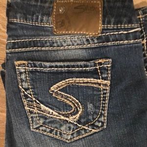 Silver Twisted Jeans